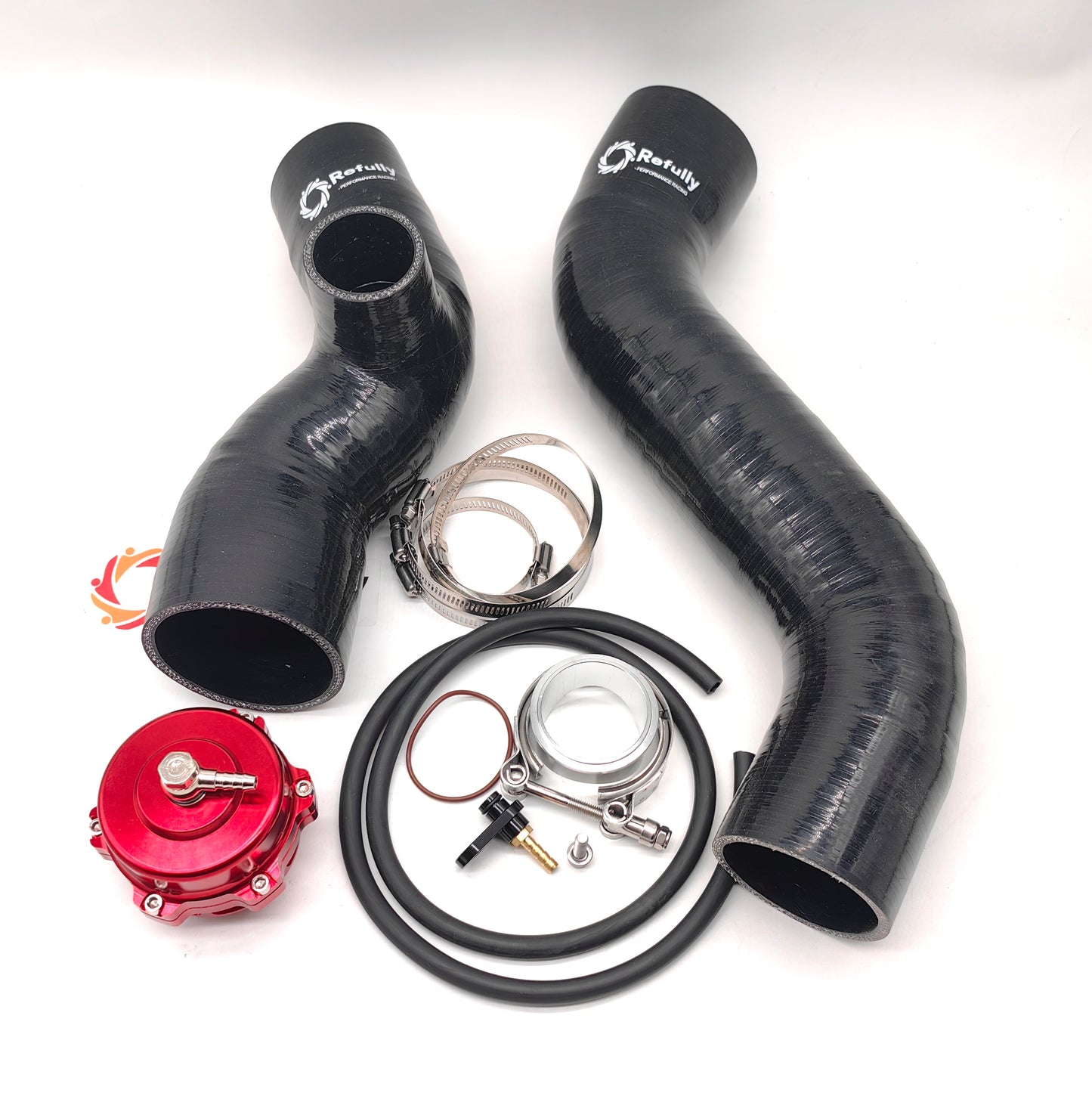 For Sea-Doo 230/300 Intercooler Tubing Upgrade Kit With 50mm Blow-Off Valve / Tube Smart Blow-Off Valve