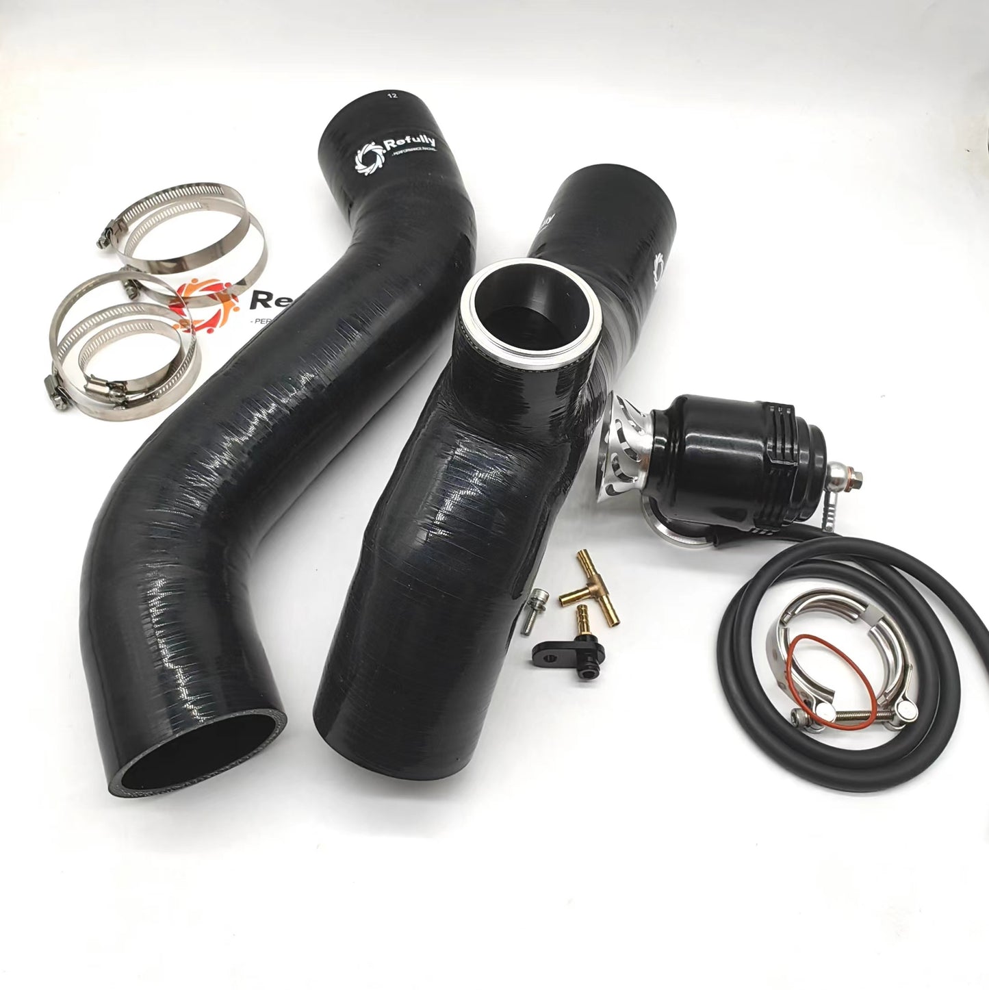 For Sea-doo 2024 RXP-X /RXT-X 325 Intercooler Tubing Upgrade Kit With QRJ Blow-Off Valve-Free shipping worldwide