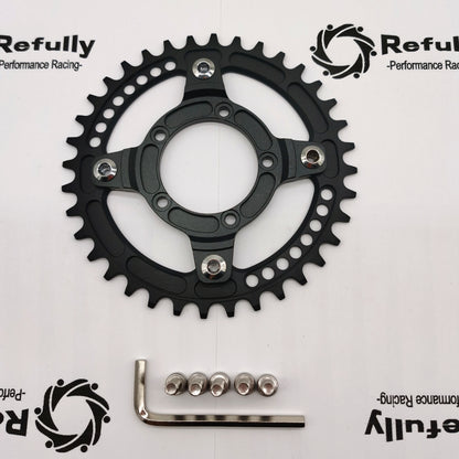 104BCD Adapter For Bafang BBS01/BBS02 And 36T Chainring "Narrow Wide" Anti-derailment